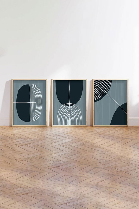 Wallity Huhu214 Cuadro Decorativo Enmarcado 50 x 70 cm (3 Piezas) Wallity Huhu214 Cuadro Decorativo Enmarcado 50 x 70 cm (3 Piezas)